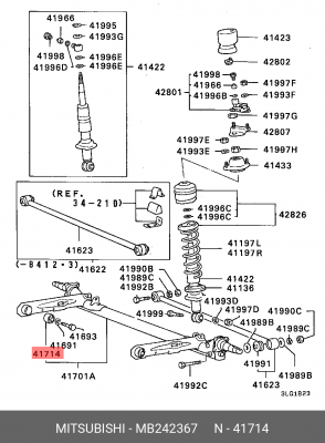 Втулка торсиона MB242367 MITSUBISHI