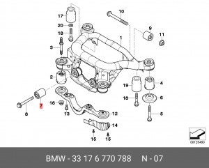 Сайлентблок 33 17 6 770 788 BMW