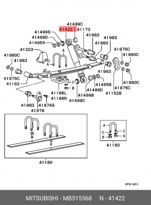 Амортизатор подвески MB515568 MITSUBISHI