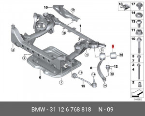 Сайлентблок 31 12 6 768 818 BMW