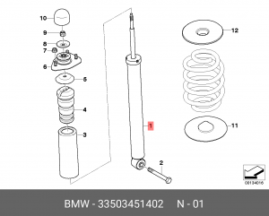 Амортизатор подвески 33 50 3 451 402 BMW