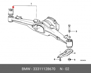 Сайлентблок 33 31 1 128 670 BMW