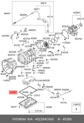Прокладка АКПП 452284C000 HYUNDAI KIA
