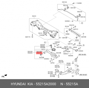 Сайлентблок 55215A2000 HYUNDAI KIA