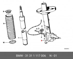 Амортизатор подвески 31311117006 BMW