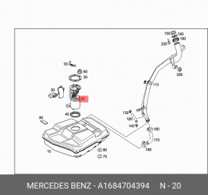 Насос электрический топливной системы A1684704394 MERCEDES BENZ