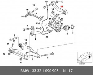 Рычаг подвески 33 32 1 090 905 BMW