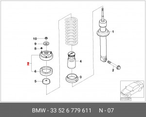 Опора амортизатора подвески 33 52 6 779 611 BMW