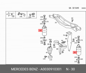 Деталь A0030910301 MERCEDES BENZ