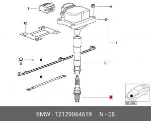 Свеча зажигания 12 12 9 064 619 BMW