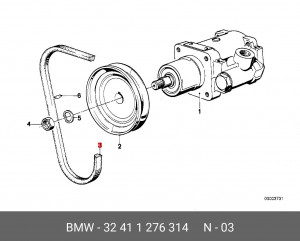 Ремень приводной 32 41 1 276 314 BMW