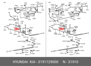 Фильтр топливный 3191129000 HYUNDAI KIA