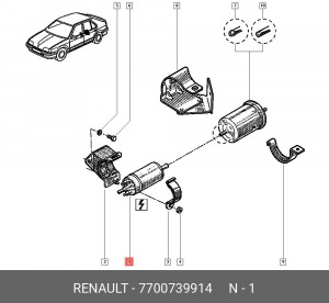 Насос электрический топливной системы 7700739914 RENAULT