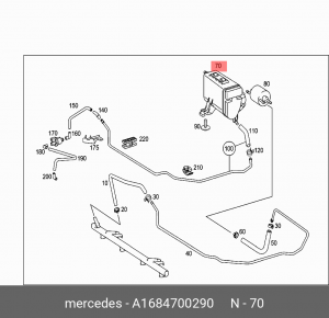 Фильтр топливный A 168 470 02 90 MERCEDES BENZ