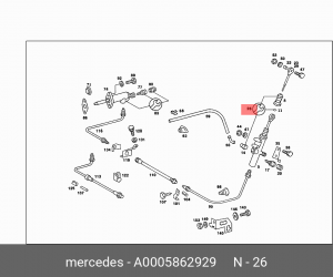 Цилиндр сцепления главный (ремкомплект) A 000 586 29 29 MERCEDES BENZ