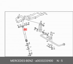 Амортизатор подвески A0033233900 MERCEDES BENZ