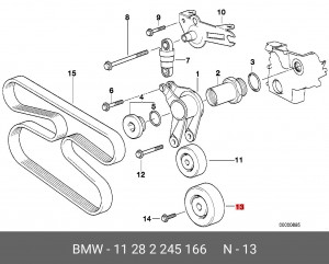 Ролик ремня ГРМ 11 28 2 245 166 BMW
