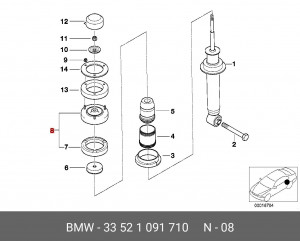 Опора амортизатора подвески 33 52 1 091 710 BMW