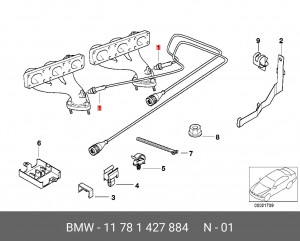 Датчик кислородный (лямбда-зонд) 11 78 1 427 884 BMW