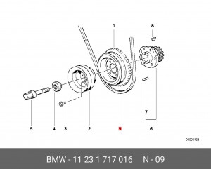 Ремень приводной 11 23 1 717 016 BMW