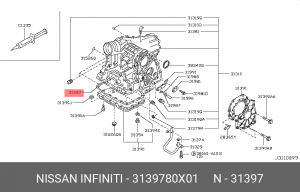 Прокладка масляного поддона КПП 31397-80X01 NISSAN