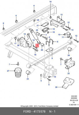 Амортизатор подвески 4 173 578 FORD