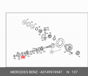 Сальник A 014 997 49 47 MERCEDES BENZ