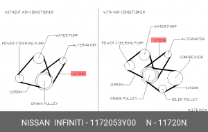Ремень приводной 11720-53Y00 NISSAN