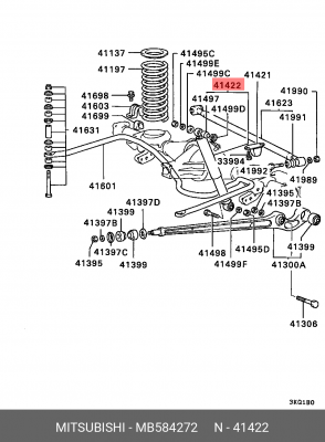 Амортизатор подвески MB584272 MITSUBISHI