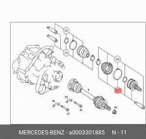 ШРУС A 000 330 18 85 MERCEDES BENZ