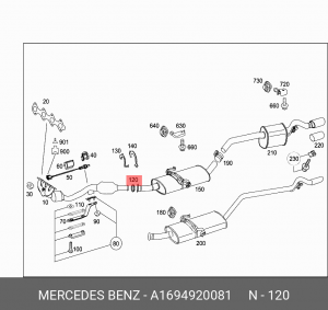 Шайба A 169 492 00 81 MERCEDES BENZ