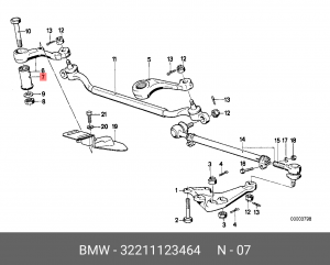 Сайлентблок 32 21 1 123 464 BMW