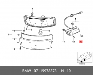 Лампа 07 11 9 978 373 BMW