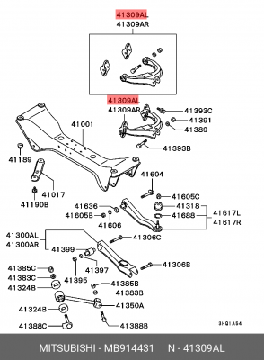 Рычаг подвески MB914431 MITSUBISHI