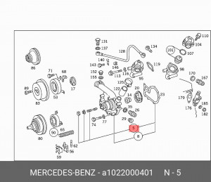 Насос - помпа системы охлаждения ДВС A1022000401 MERCEDES BENZ