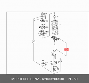 Амортизатор подвески A2033206530 MERCEDES BENZ