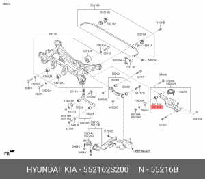 Сайлентблок 552162S200 HYUNDAI KIA