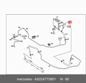 Фильтр топливный A 002 477 38 01 MERCEDES BENZ