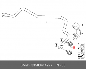 Стойка стабилизатора 33 50 3 414 297 BMW