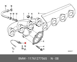 Датчик кислородный (лямбда-зонд) 11 76 1 277 565 BMW