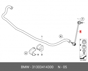 Стойка стабилизатора 31 30 3 414 300 BMW