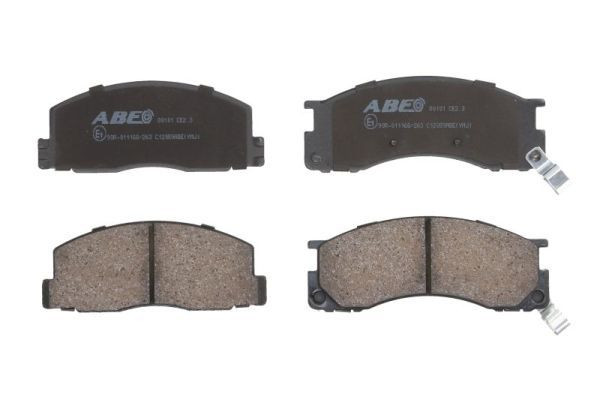 Колодки тормозные дисковые C12059ABE ABE
