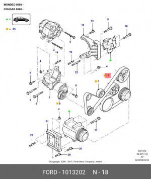 Ремень приводной 1 013 202 FORD