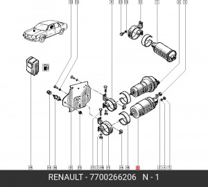 Насос электрический топливной системы 7700266206 RENAULT