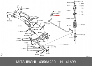 Втулка стабилизатора 4056A230 MITSUBISHI