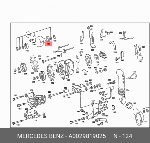 Подшипник A 002 981 90 25 MERCEDES BENZ