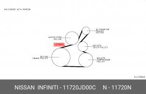 Ремень приводной 11720-JD00C NISSAN