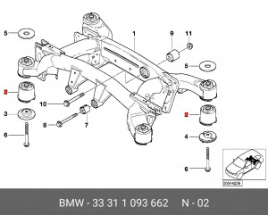 Сайлентблок 33 31 1 093 662 BMW