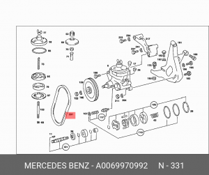 Ремень приводной A0069970992 MERCEDES BENZ