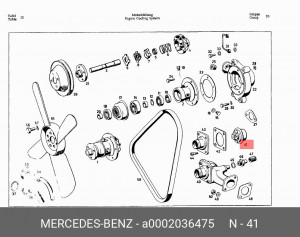 Термостат системы охлаждения A 000 203 64 75 MERCEDES BENZ
